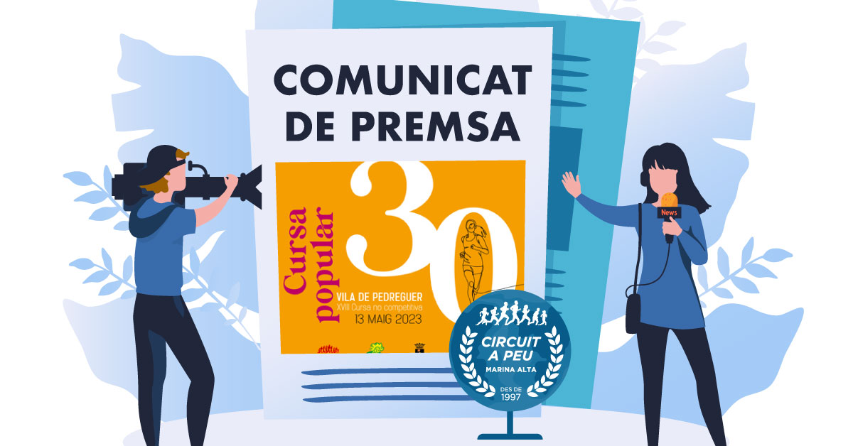 PEDREGUER CON EL 30 ANIVERSARIO DE LA CURSA POPULAR ACOGE LA NOVENA PRUEBA DEL CIRCUIT