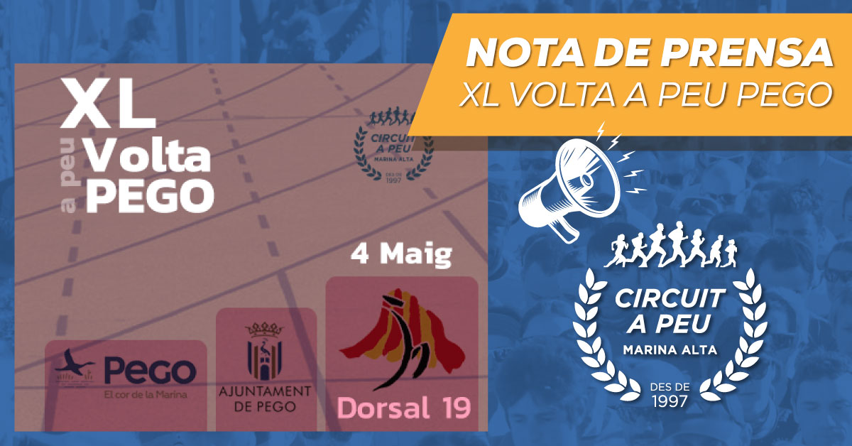 LA XL VOLTA A PEU A PEGO, LLEGA AL COR DE LA MARINA, LA PRUEBA INTEGRADA EN EL CIRCUIT A PEU DE LA MARINA ESTA DE ANIVERSARIO