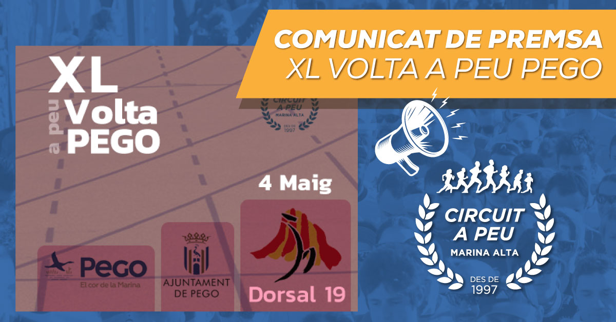 LA XL VOLTA A PEU A PEGO, ARRIBA AL COR DE LA MARINA, LA PROVA INTEGRADA EN EL CIRCUIT A PEU DE LA MARINA ESTA D’ANIVERSARI