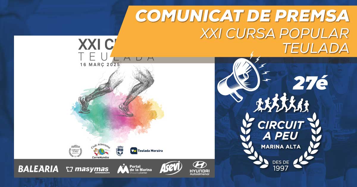 TEULADA ACULL ESTE DIUMENGE LA QUARTA PROVA DEL CIRCUIT A PEU A LA MARINA EN LA SEUA XXI VOLTA POPULAR TEULADA 