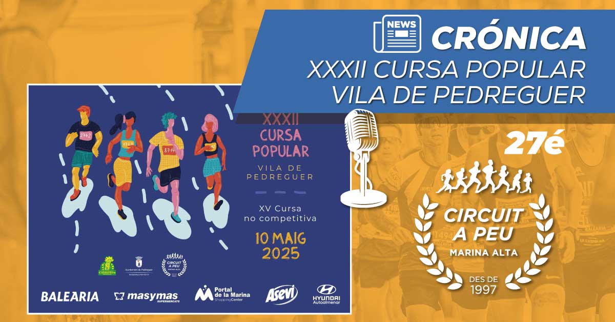 MOHA RIDA Y MARIA ISABEL FERRER REEDITAN EL TRIUNFO EN LA XXXII CURSA POPULAR VILA DE PEDREGUER