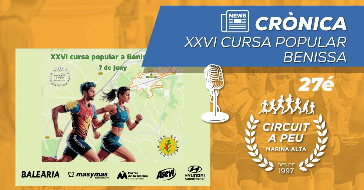 KIKET ROSELLÓ Y MARIA ISABEL FERRER GUANYEN LA XXVI CURSA POPULAR A BENISSA