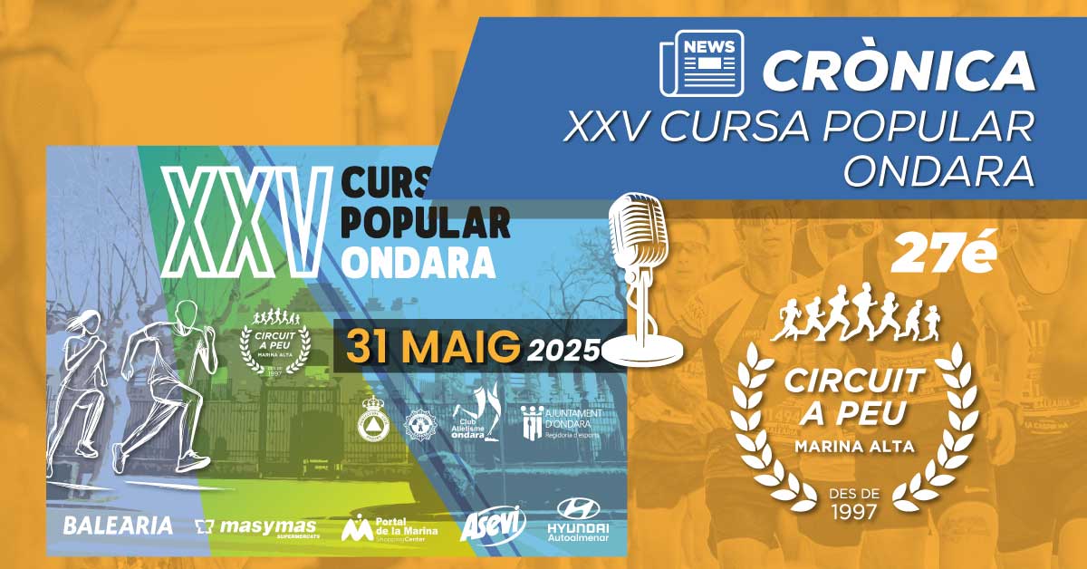 ANDRÉS MACÍAS I MONICA PASCUAL VENCEDORS INEDITS EN LA XXV CURSA POPULAR ONDARA 